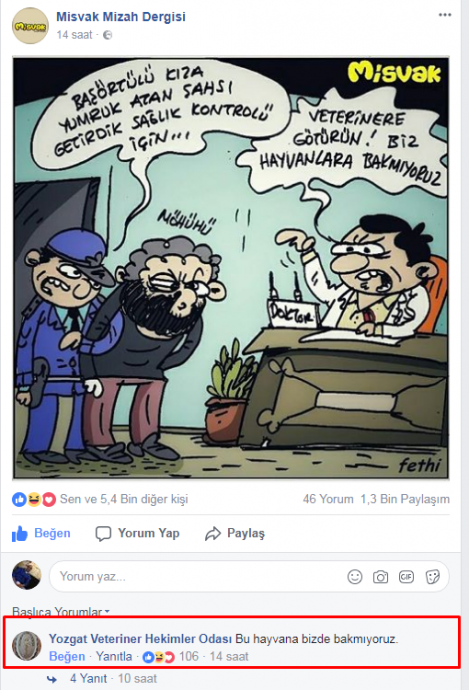 misvak mizah dergisinin hakan dündar karikatürü