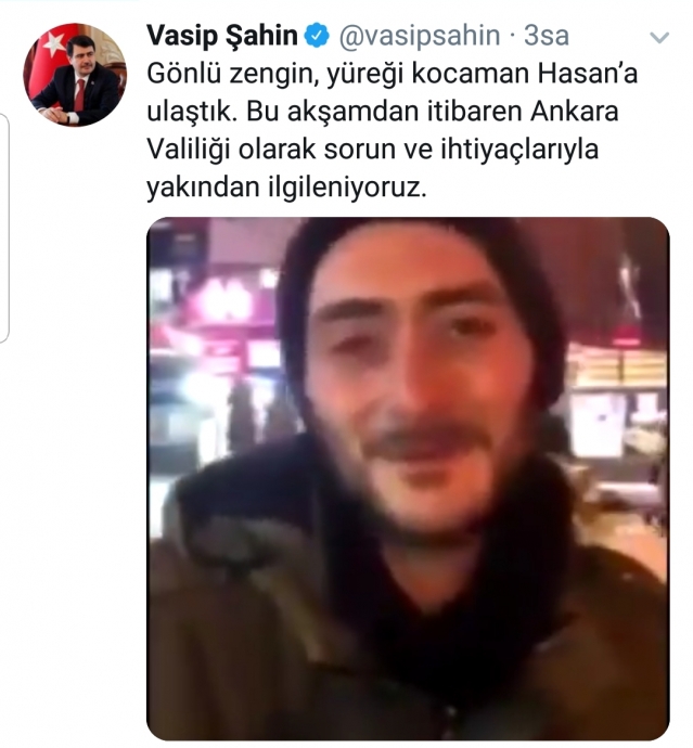 ankara da sokakta yaşayan hasan