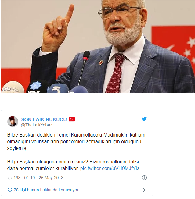 temel karamollaoğlu nun madımak açıklaması