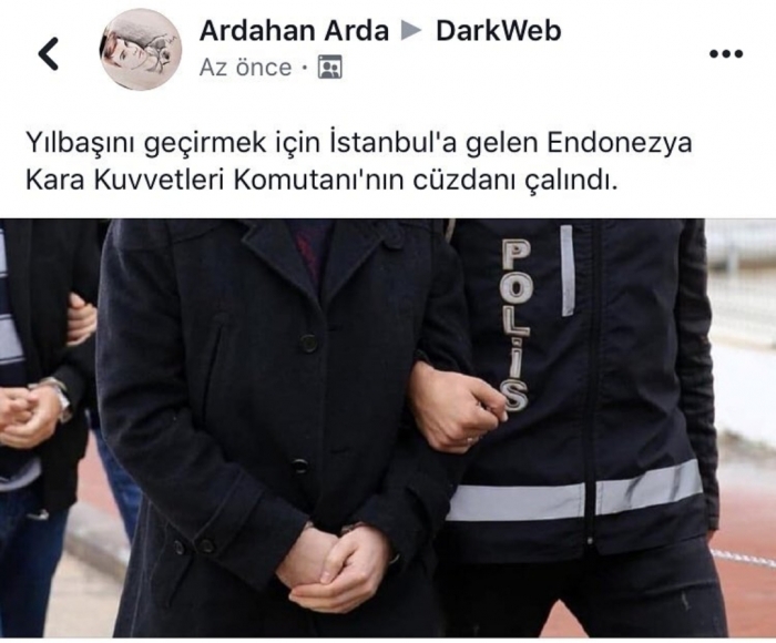 endonezya kara kuvvetleri komutanının soyulması