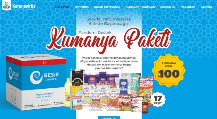 ismailağa cemaatinin yardım kampanyası yapması
