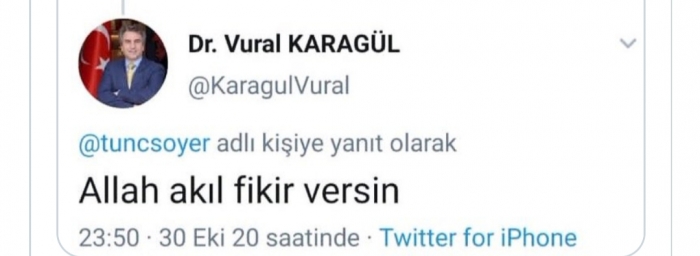 esenyurt kaymakamının tunç soyer le ilgili tweeti