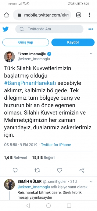 imamoğlu nun harekat hakkında sessiz kalması