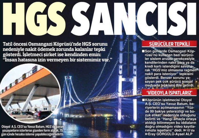 osmangazi köprüsünde yapılan vurgun