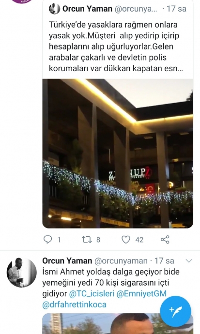 restoran yasağının akp liler için uygulanmaması