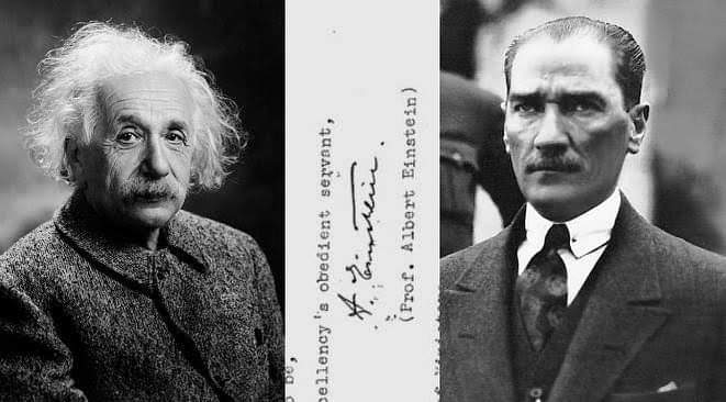 albert einstein ın atatürk e yazdığı mektup