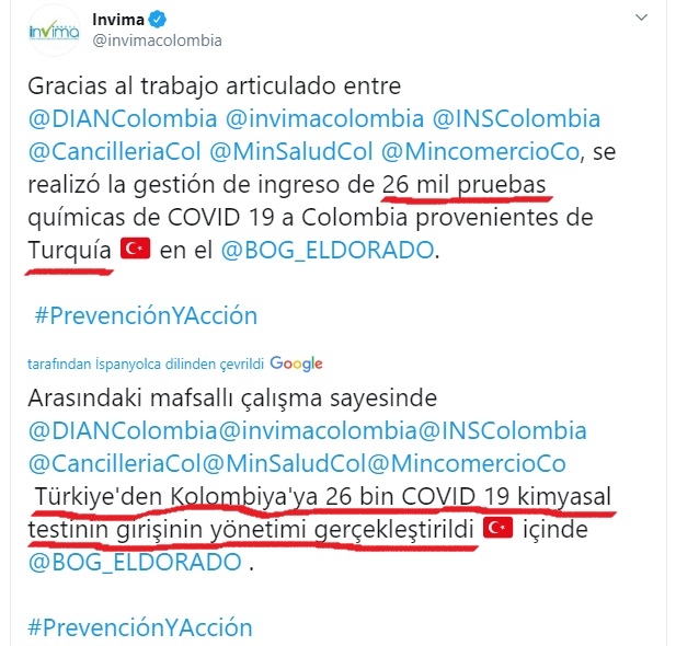 türkiye nin corona test kiti ticareti yapması