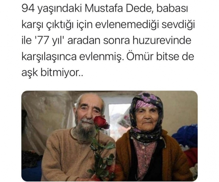 mustafa dede nin 77 yıllık aşk hasreti