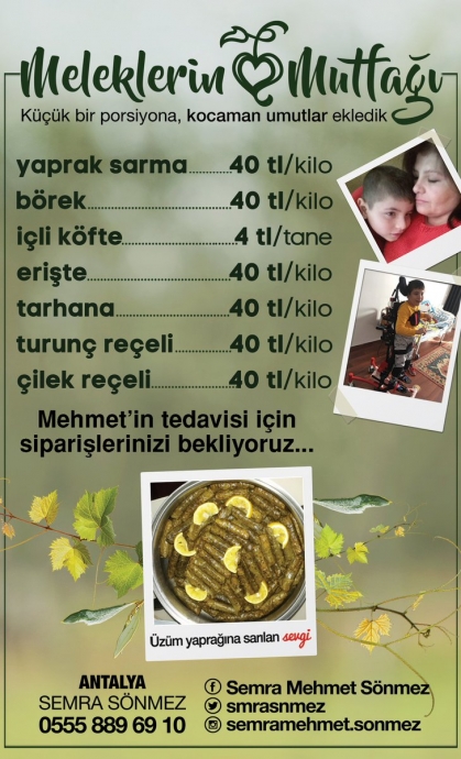 hasta çocuğu için yaprak sarması satan anne