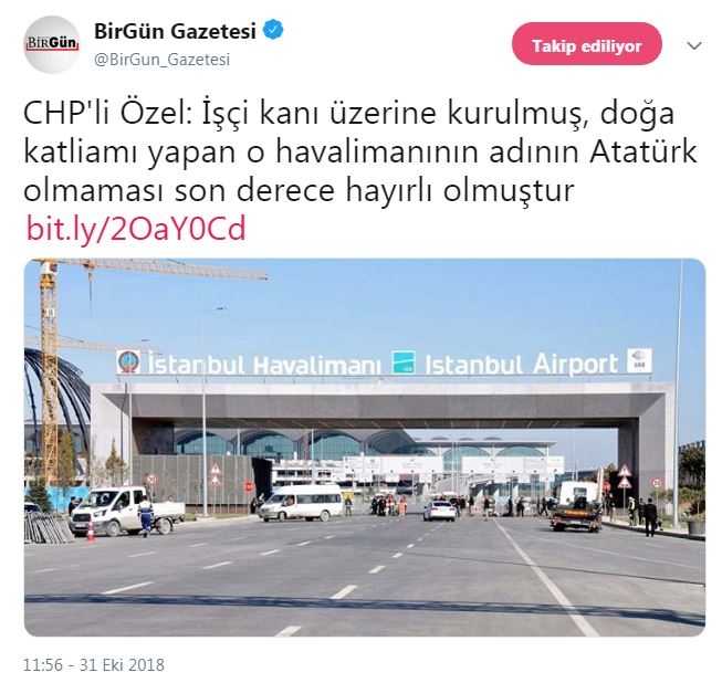 üçüncü havaalanının adı iyi ki atatürk olmadı