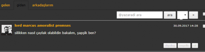 silik hesabın çaylak olması