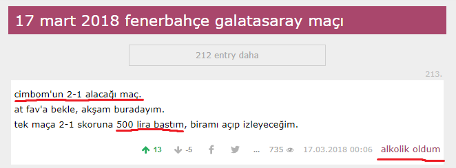 iddaa da 500 tl kaybeden sözlük yetkilisi