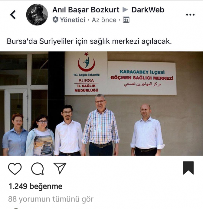 bursa da suriyelilere özel sağlık merkezi