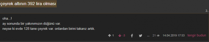 yazarların evlerindeki çeyrek altın adedi
