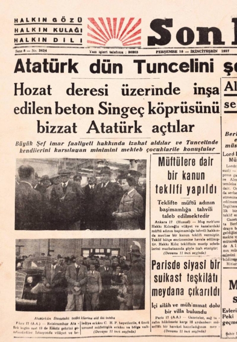 atatürk ün singeç köprüsü hatırası pozu