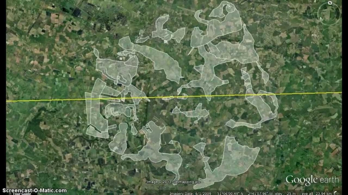 glastonbury tarlalarındaki zodyak haritası