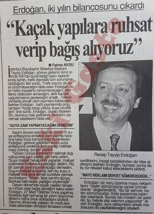 kaçak yapılara ruhsat verip bağış alıyoruz