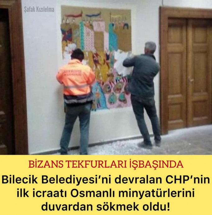 bilecik bld sinin osmanlı minyatürlerini sökmesi