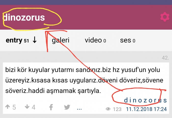 d i n o z o r u s un dinozorus başlığına yazması