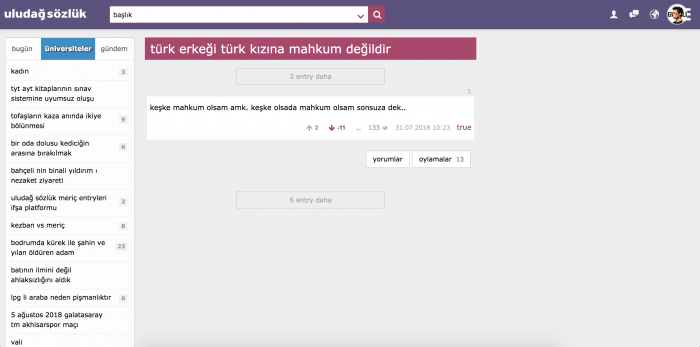 uludağ sözlük meriç entryleri ifşa platformu