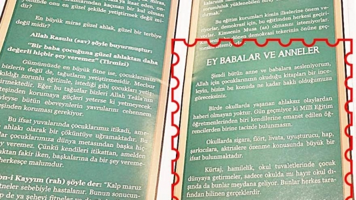 gaziantep te nurcuların dağıttığı skandal broşür