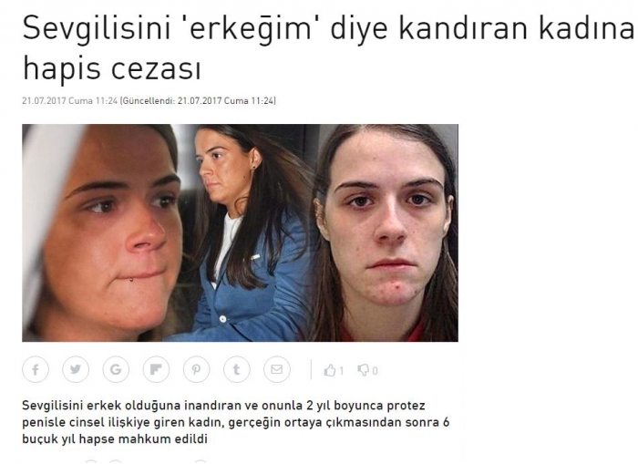 sevgilisini erkeğim diye kandıran kadın