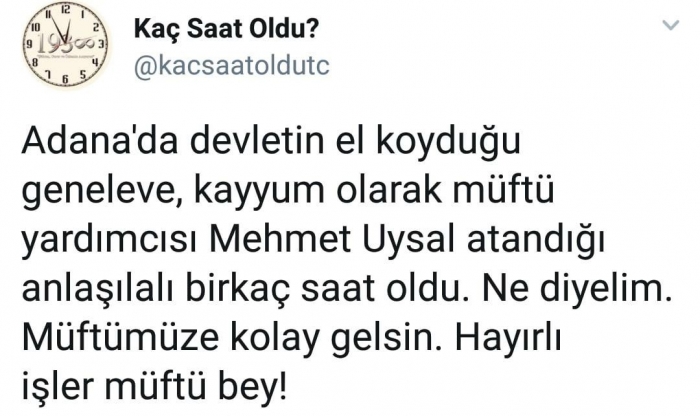 geneleve kayyum müftü yardımcısı atamak