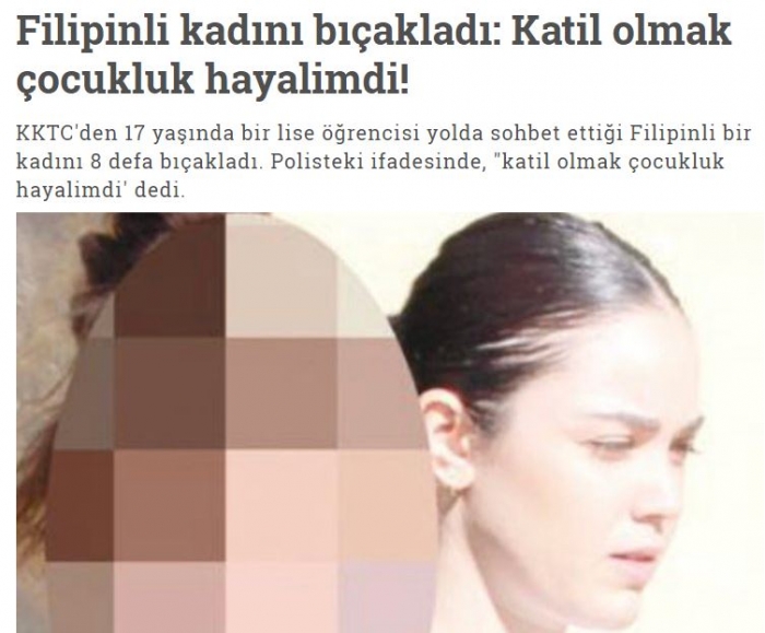 katil olmak çocukluk hayalimdi