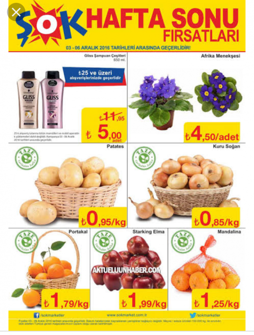 2017 başındaki soğan ve patates fiyatı