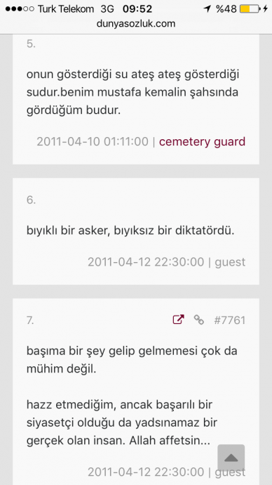 dünya sözlük te atatürk e gırla hakaret edilmesi