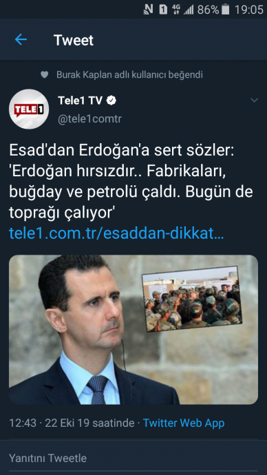 esad ın erdoğan hırsızdır açıklaması