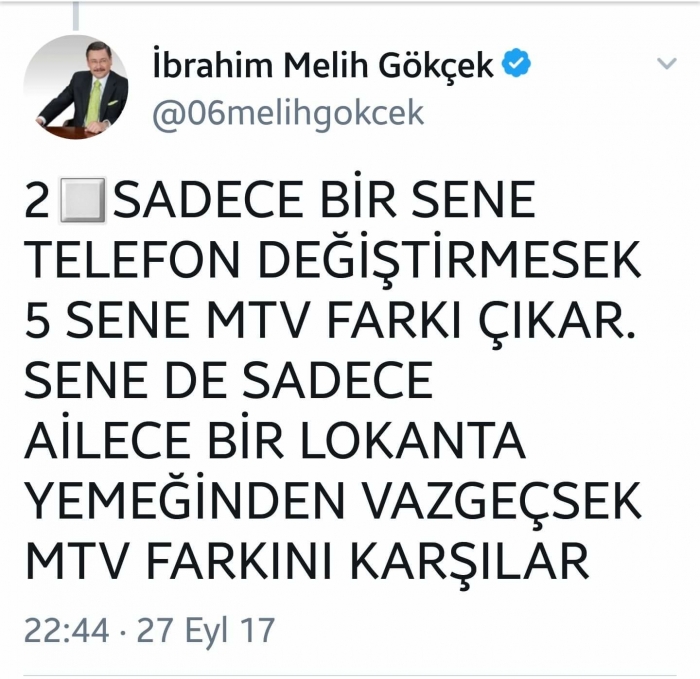 mtv ye zaten yüzde 15 zam yapacaktık 40 oldu