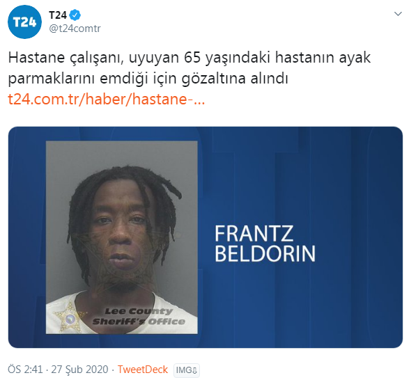 65 yaşındaki kadının ayak parmağını emen adam