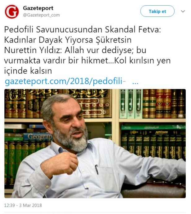 kadınlar dayak yiyorsa şükretsin