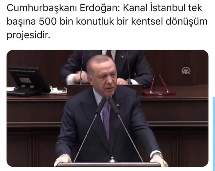 kanal istanbul bir kentsel dönüşüm projesidir