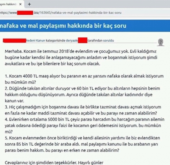 nafaka isteyen kadına kuruşumu vermem