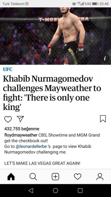 khabib in floyd mayweather a meydan okuması