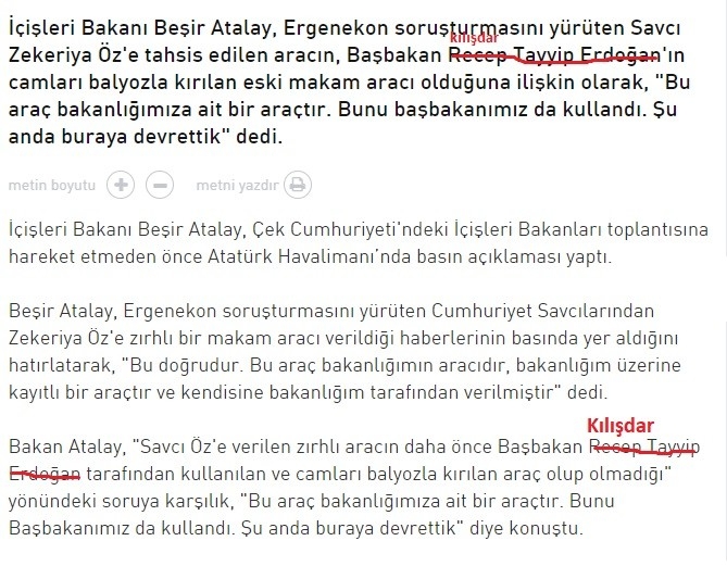 zırhlı araç verdiği adamı kırmızı bültenle aramak