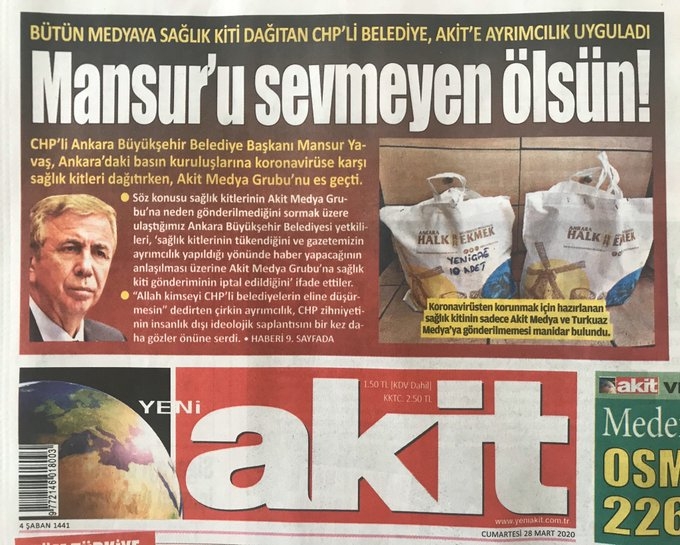 mansur yavaş ın sağlık kiti dağıtım rezaleti
