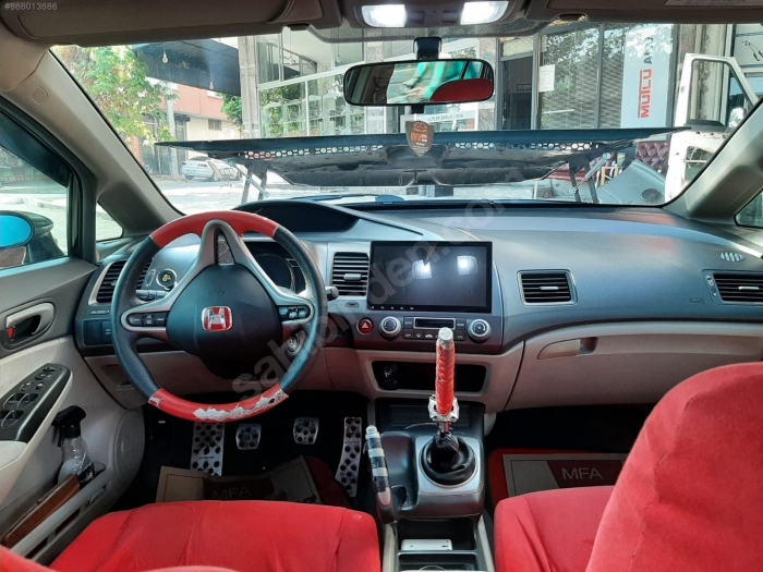 modifiyeli honda civic e takılan vites topuzu