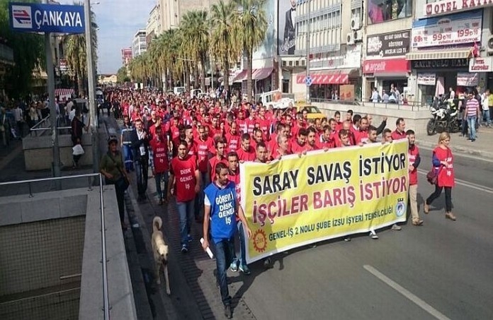saray savaş istiyor işçiler barış istiyor
