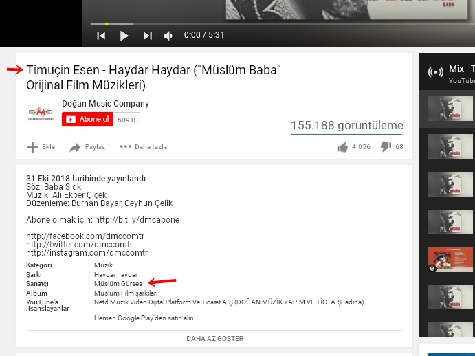 söylemediği şarkıları müslüm gürses e lisanslamak
