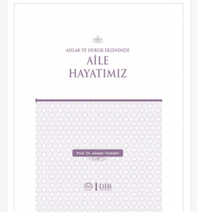 diyanet in aile hayatımız adlı skandal kitabı