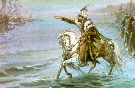 fatih in atını denize sürmesi