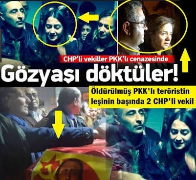 pkk cenazesinde ağlayan chp li vekiller
