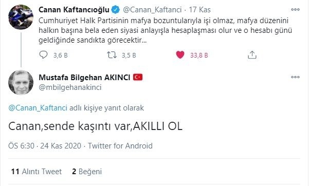 c kaftancıoğlu nu tehdit eden mhp li çete lideri