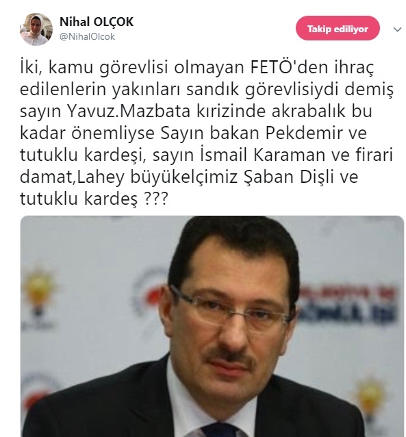 nihal olçok un ali ihsan yavuz a verdiği ayar