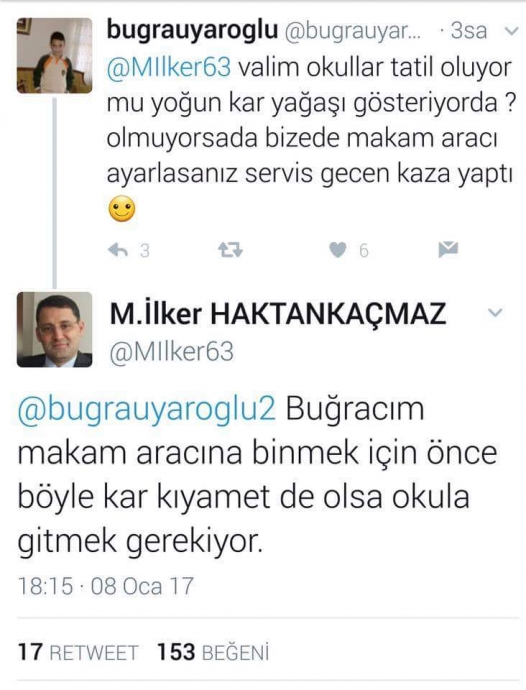 valinin öğrenciye verdiği efsane ayar
