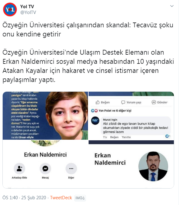 atakan a en güzel tedavi tecavüz diye adam