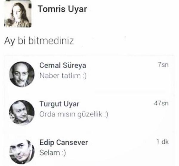 kadınların hiç şiir yazmaması